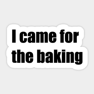 Came for baking Sticker